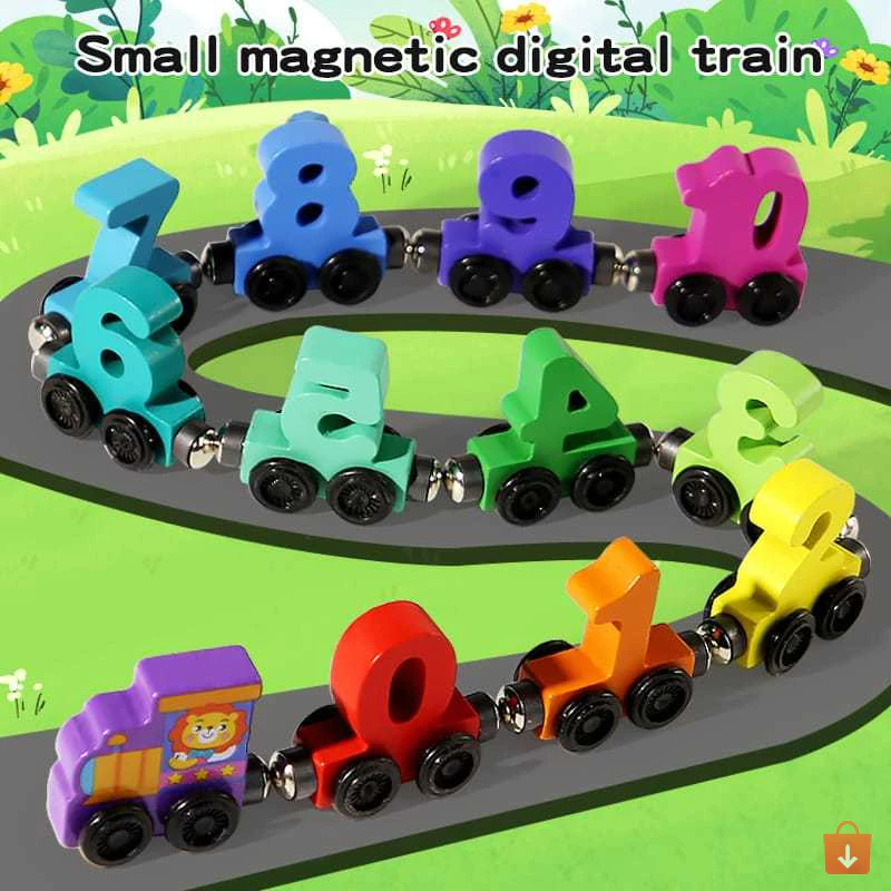 Puzzle Kereta Angka Magnet